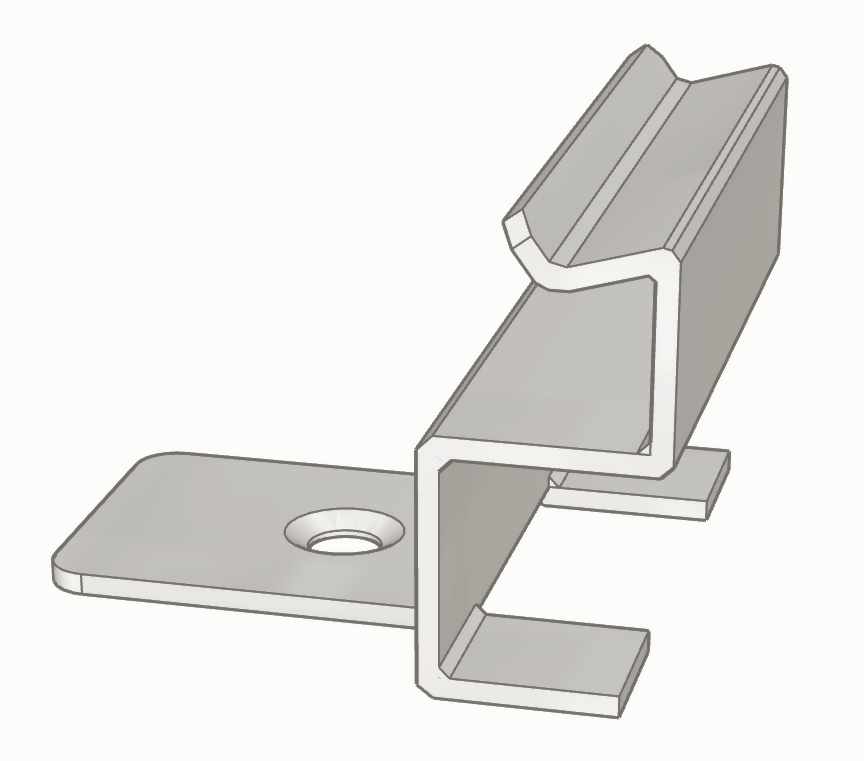 RVS montageclip Potdeksel